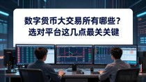 数字货币大交易所有哪些?选对平台这几点最关键