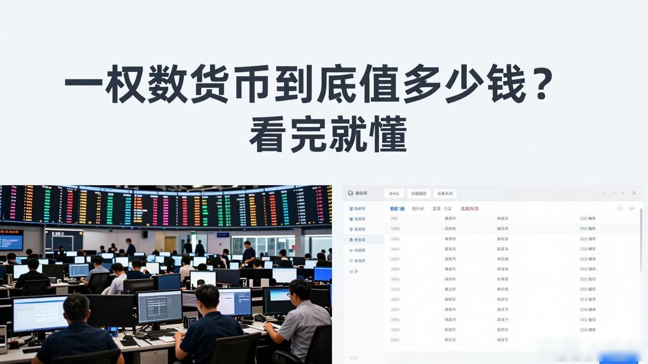 一枚数字货币到底值多少钱?看完就懂