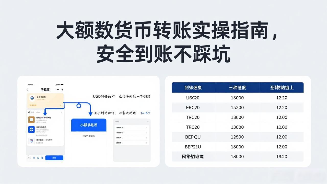 大额数字货币转账实操指南,安全到账不踩坑