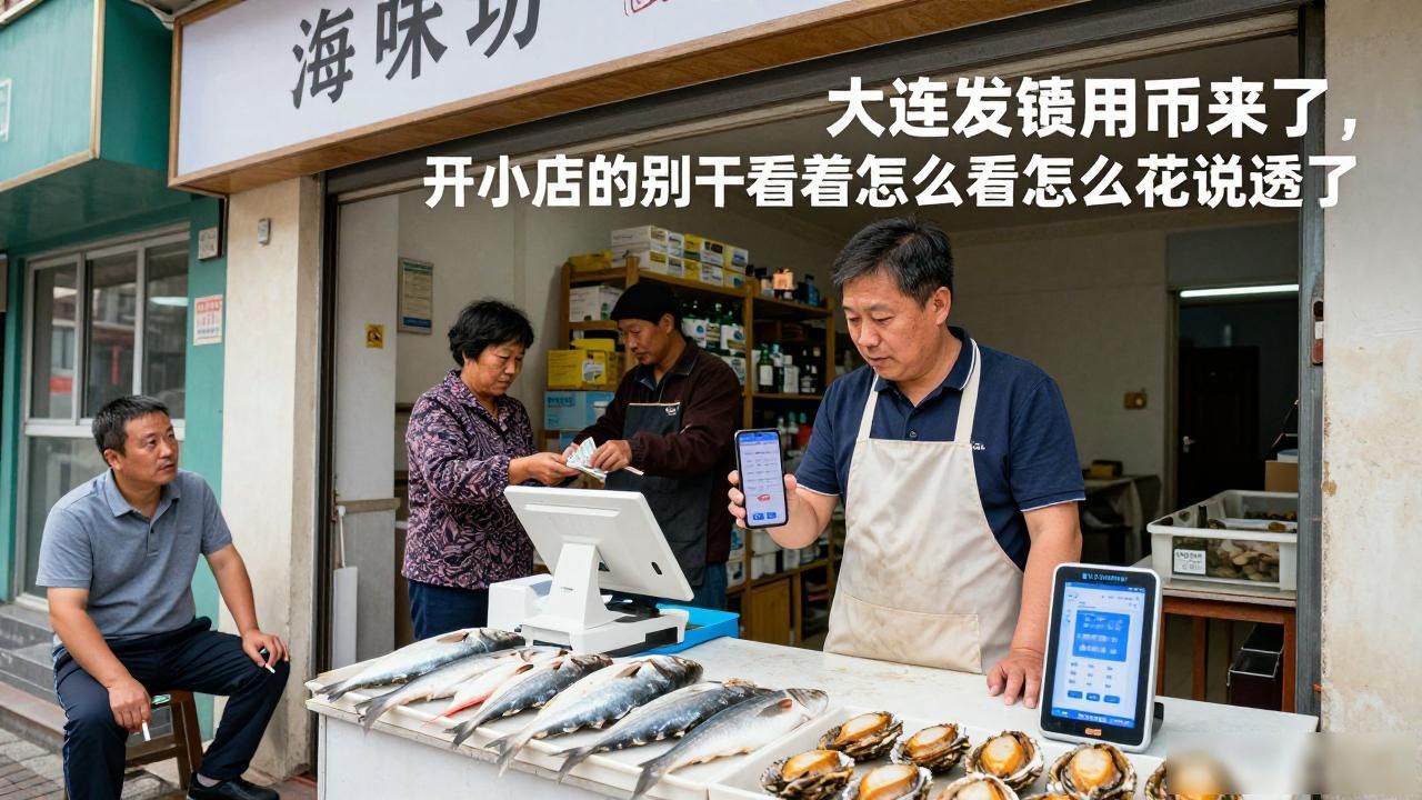 大连发数字货币来了,开小店的别干看着,怎么看怎么花说透了