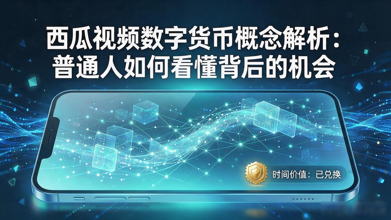西瓜视频数字货币概念解析:普通人如何看懂背后的机会