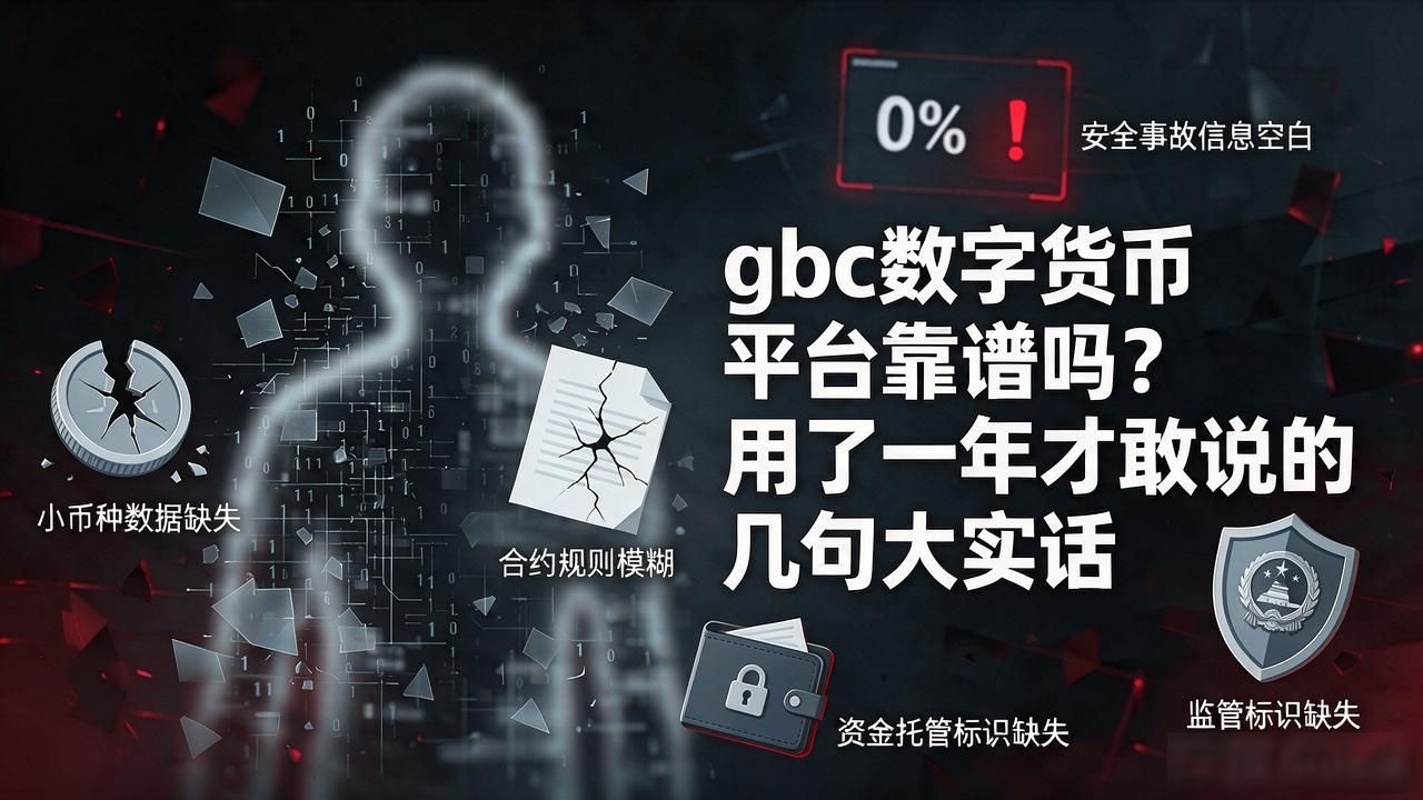 gbc数字货币平台靠谱吗?用了一年才敢说的几句大实话