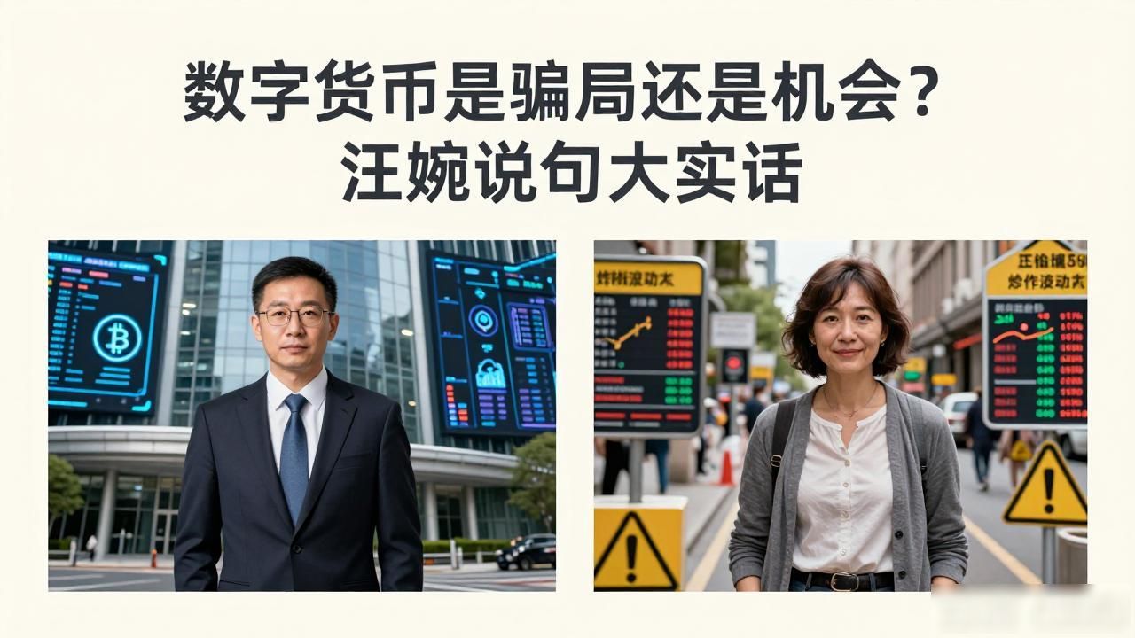 数字货币是骗局还是机会?汪婉说句大实话