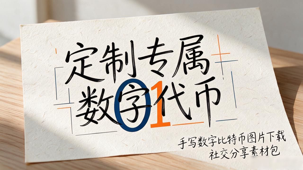 手写数字比特币图片下载 社交分享素材包