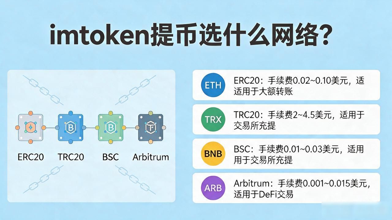 imtoken提币选什么网络?看懂这几条链不踩坑