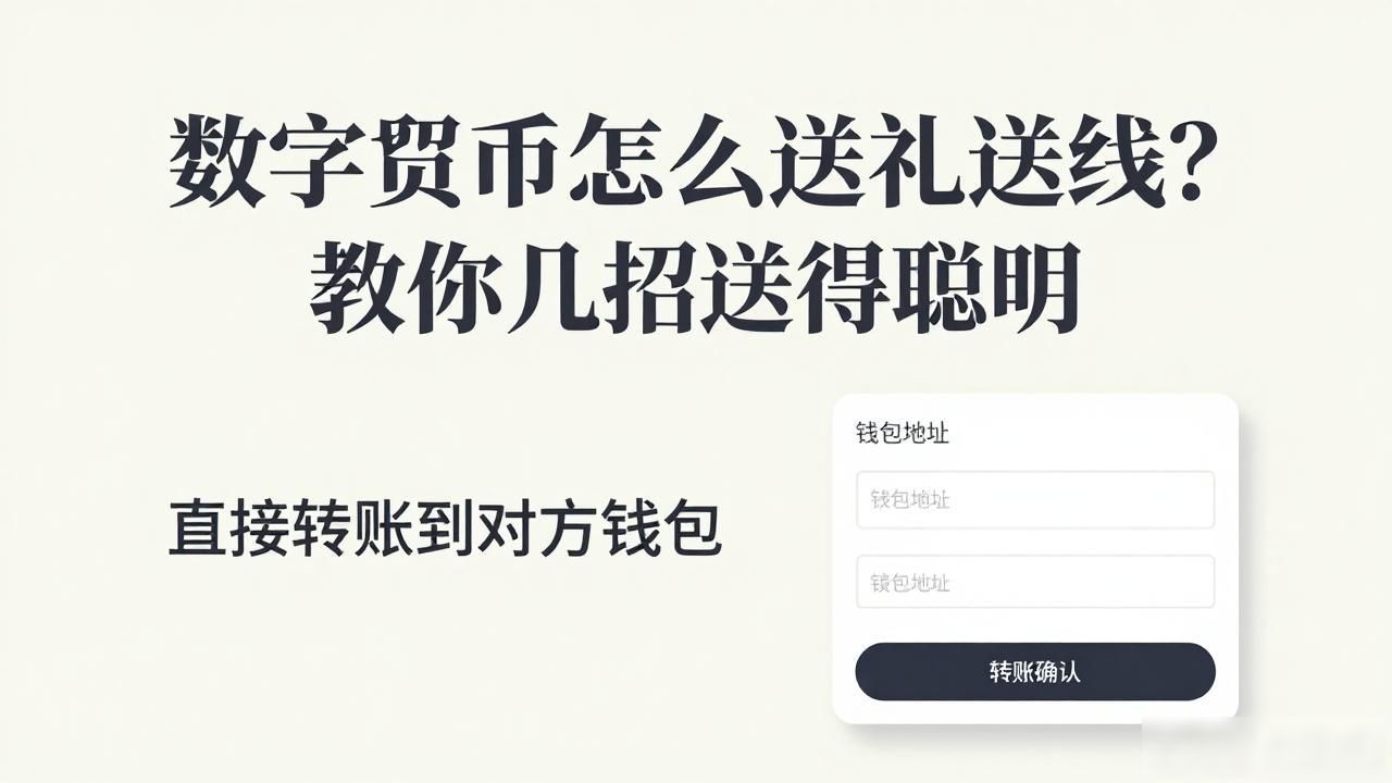 数字货币怎么送礼送线?教你几招送得聪明