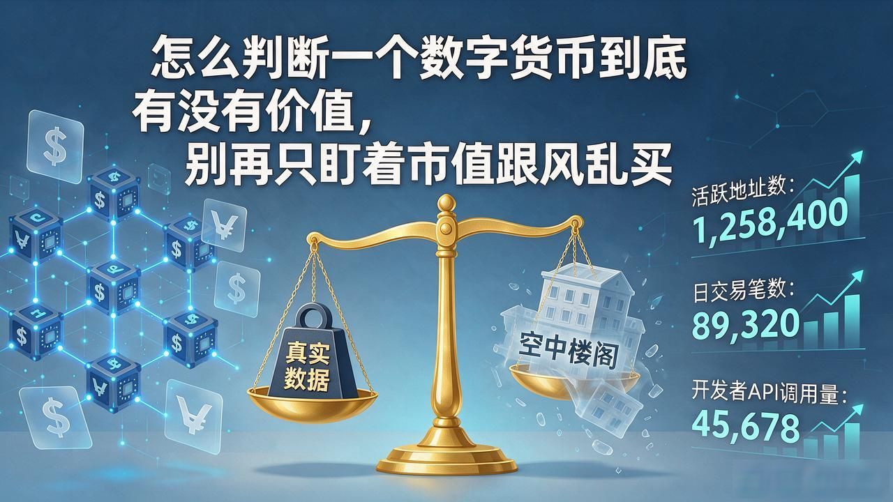 怎么判断一个数字货币到底有没有价值,别再只盯着市值跟风乱买