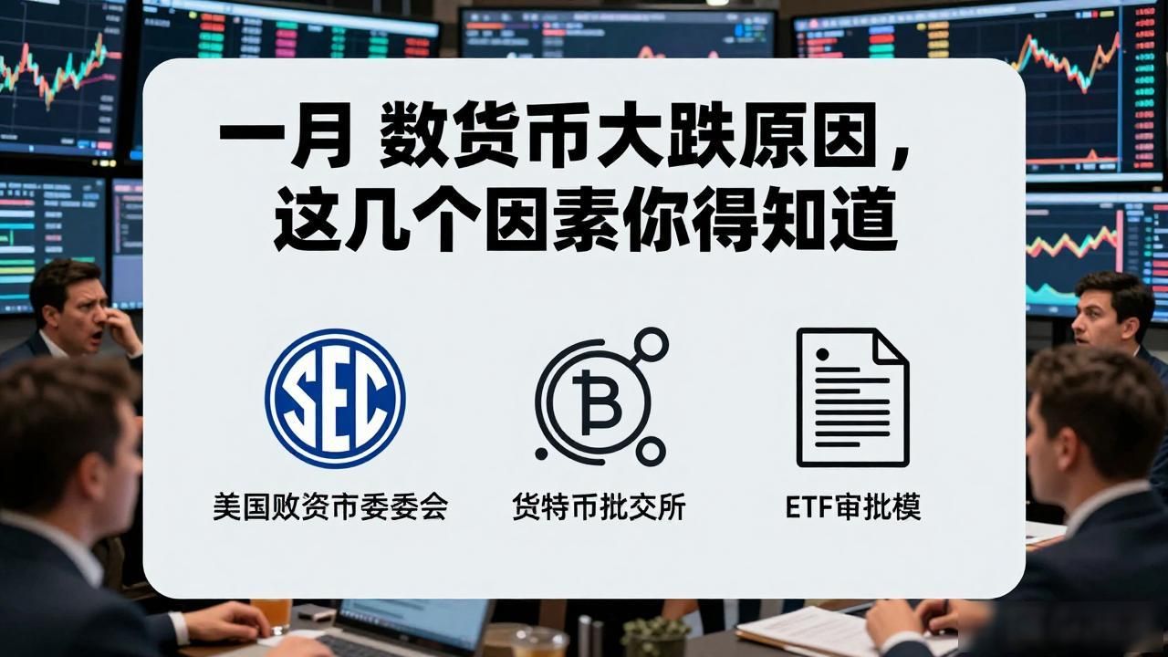 一月数字货币大跌原因,这几个因素你得知道
