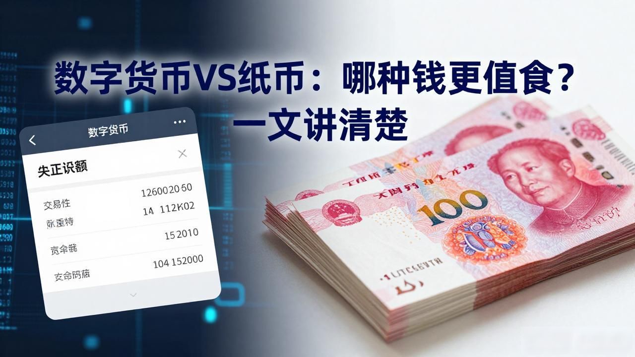 数字货币VS纸币:哪种钱更值钱?一文讲清楚
