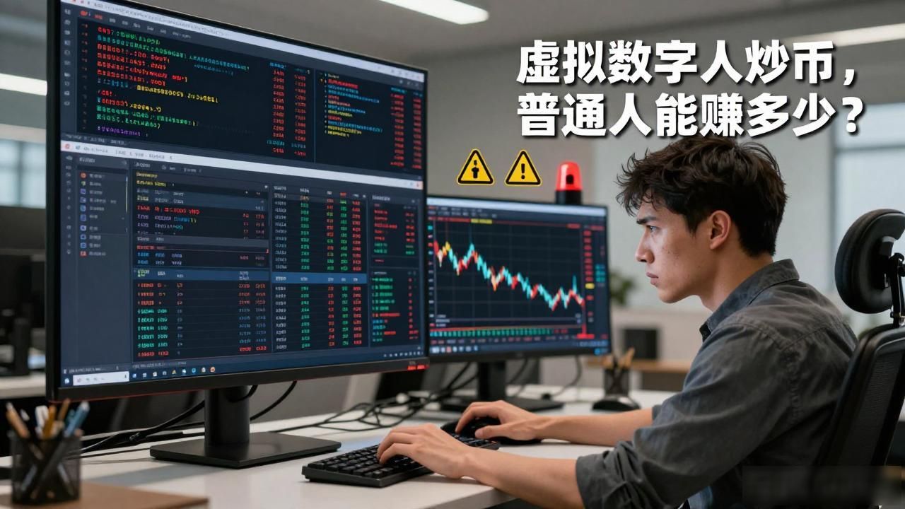 虚拟数字人炒币,普通人能赚多少?