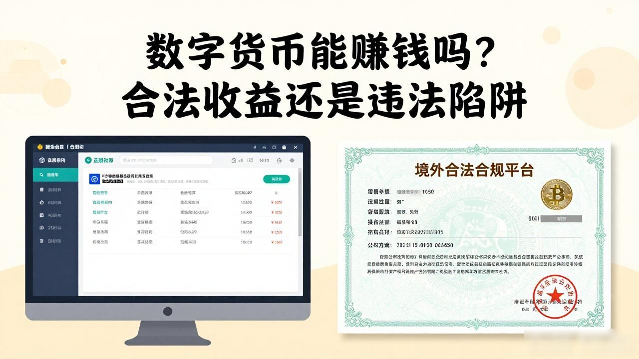 数字货币能赚钱吗?合法收益还是违法陷阱