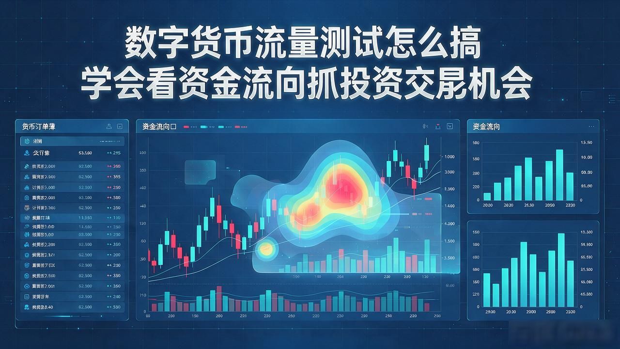 数字货币流量测试怎么搞 学会看资金流向抓投资交易机会