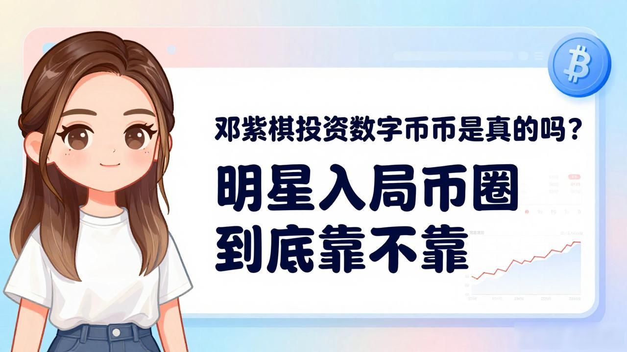 邓紫棋投资数字货币是真的吗?明星入局币圈到底靠不靠谱