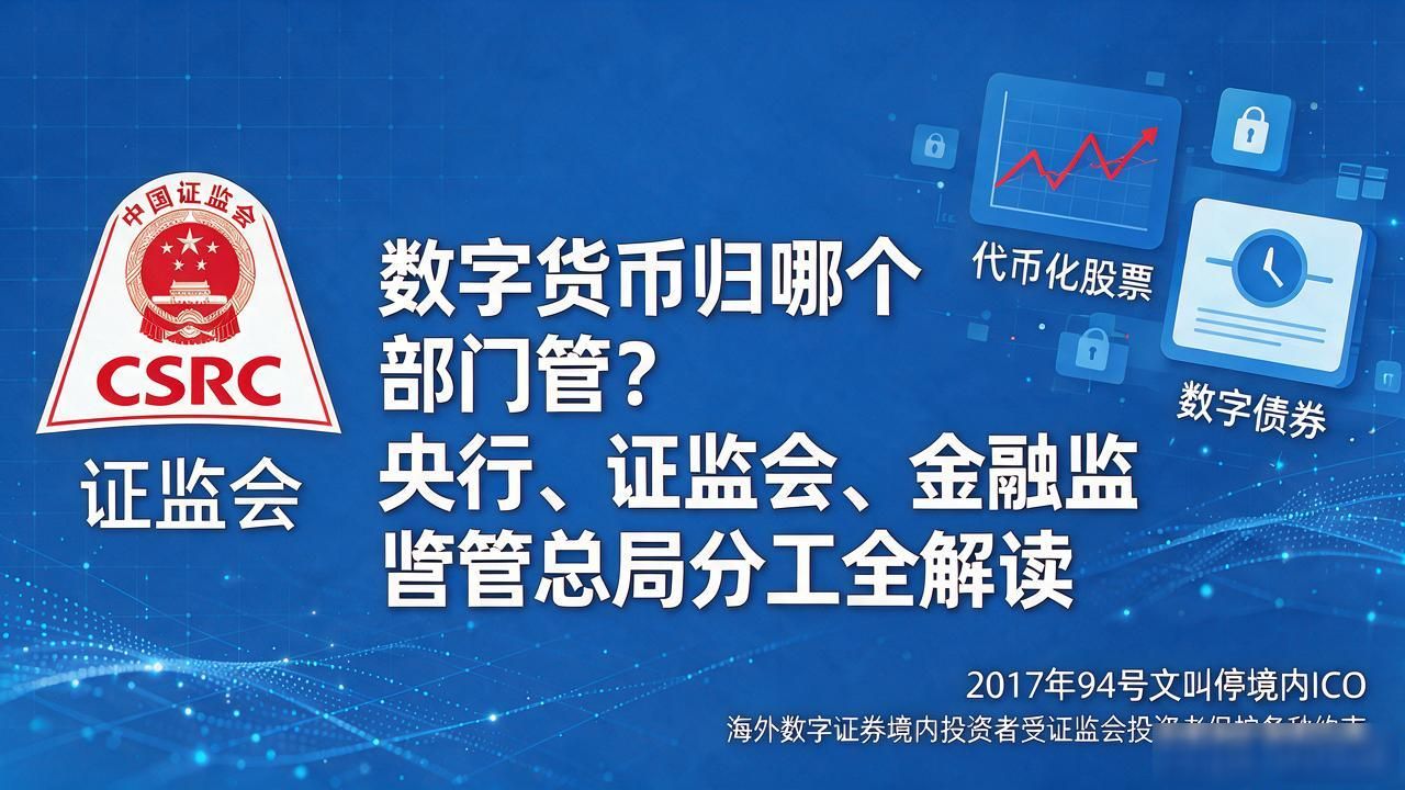 数字货币归哪个部门管?央行、证监会、金融监管总局分工全解读