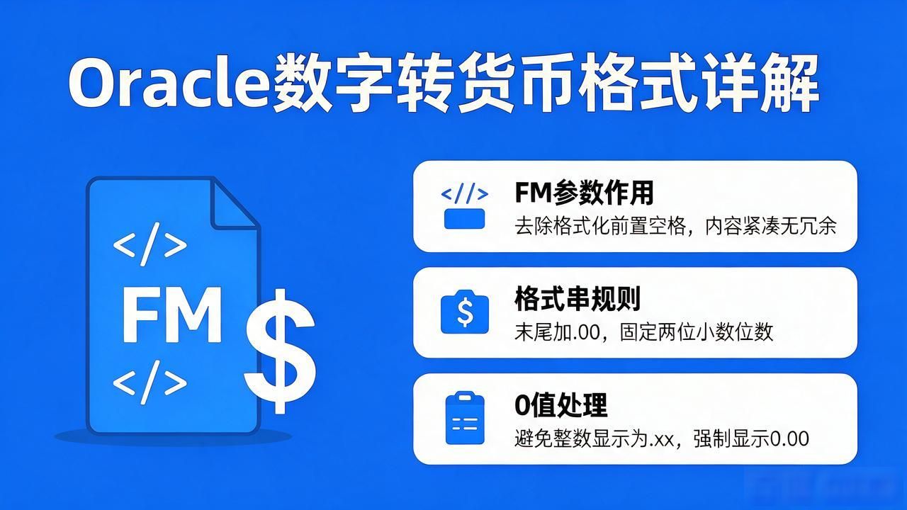 Oracle数字转货币格式详解(含0值处理)
