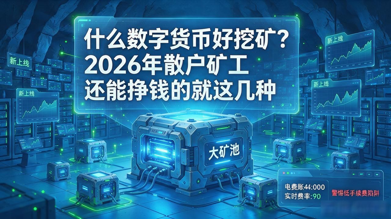 什么数字货币好挖矿?2026年散户矿工还能挣钱的就这几种