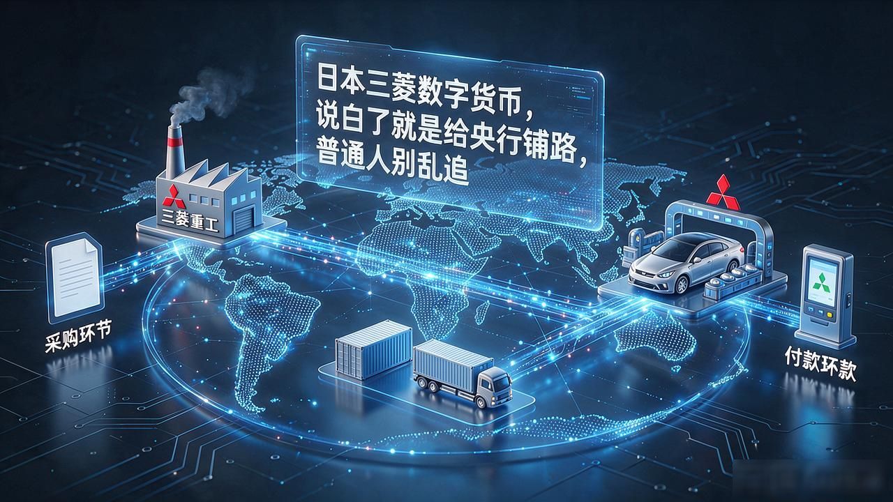 日本三菱数字货币,说白了就是给央行铺路,普通人别乱追