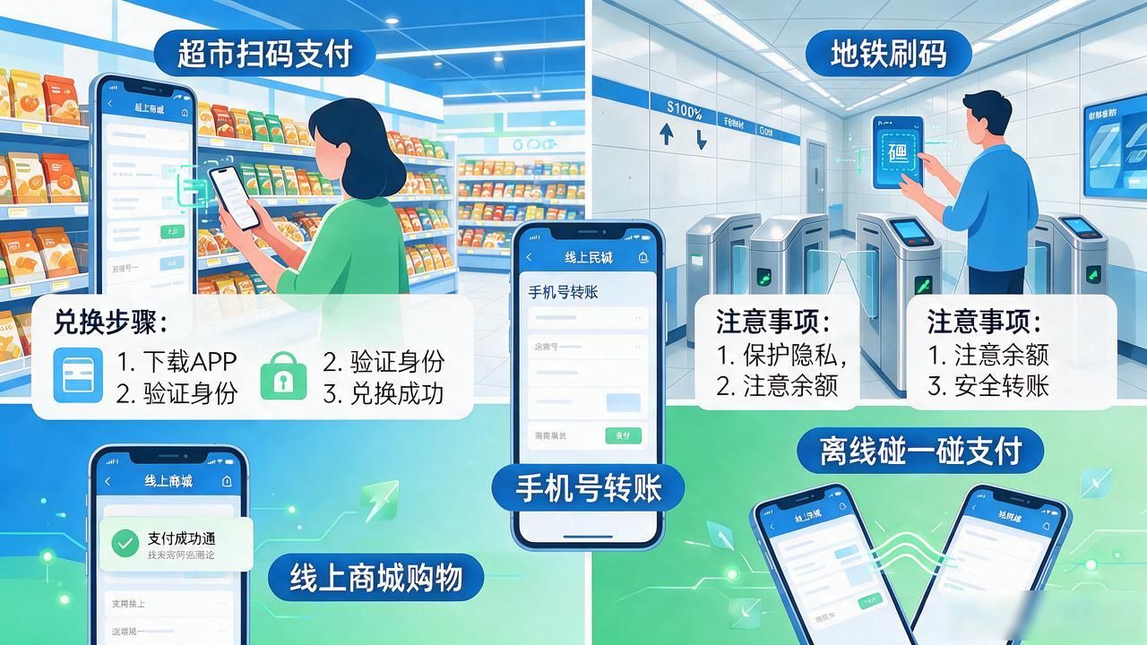 央行数字货币怎么买?数字人民币兑换步骤和注意事项全在这