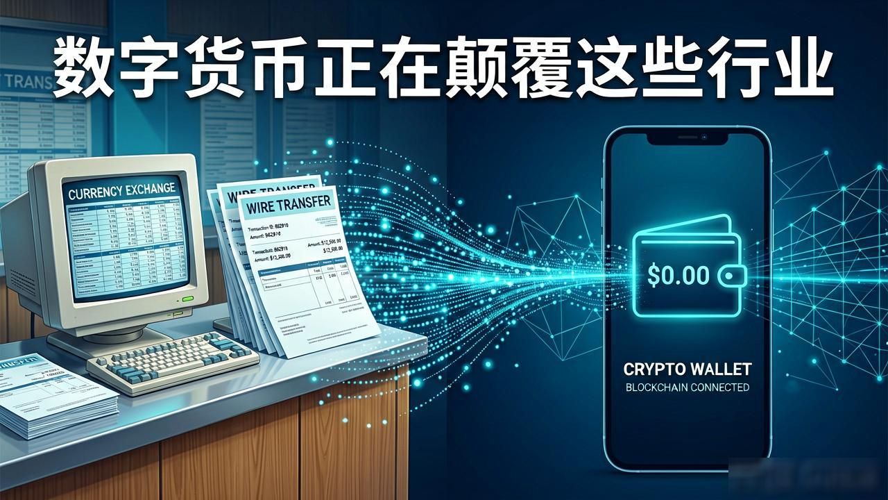 数字货币正在颠覆这些行业 看完你就懂