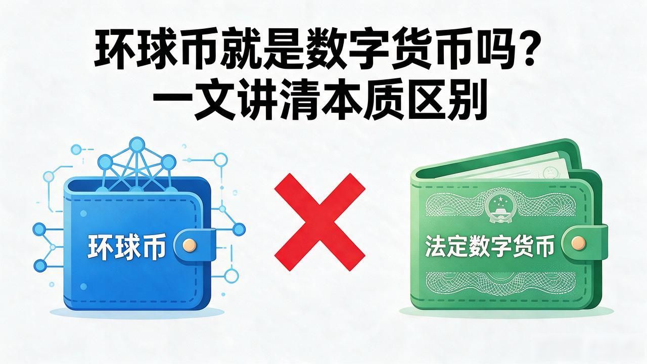 环球币就是数字货币吗?一文讲清本质区别