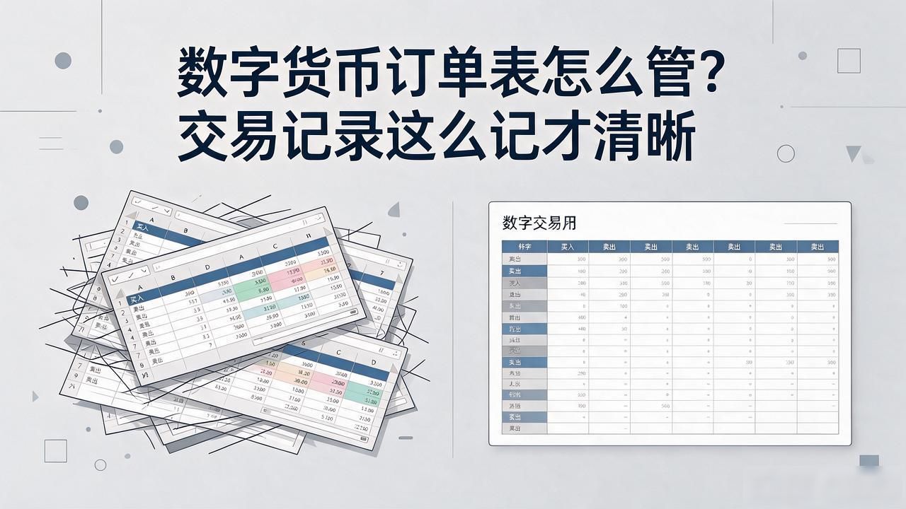 数字货币订单表怎么管?交易记录这么记才清晰
