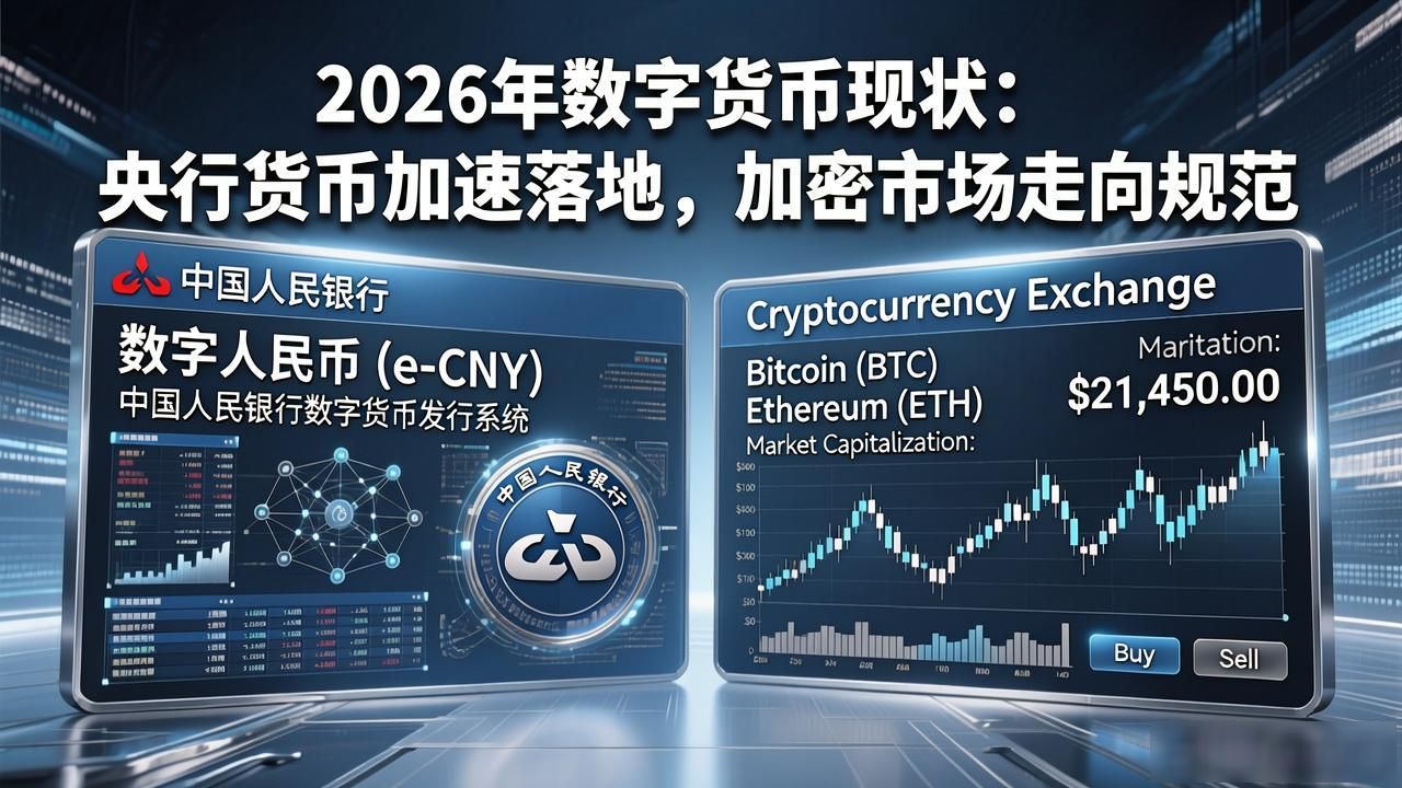 2026年数字货币现状:央行货币加速落地,加密市场走向规范