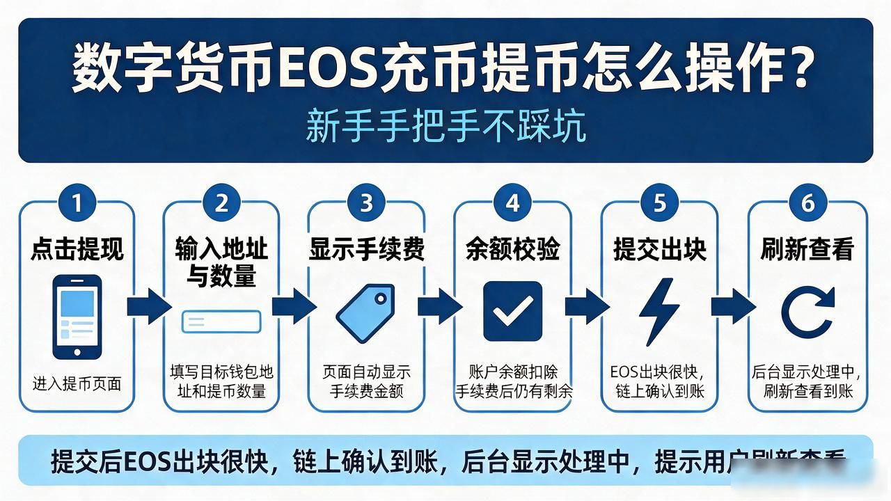 数字货币EOS充币提币怎么操作?新手手把手不踩坑