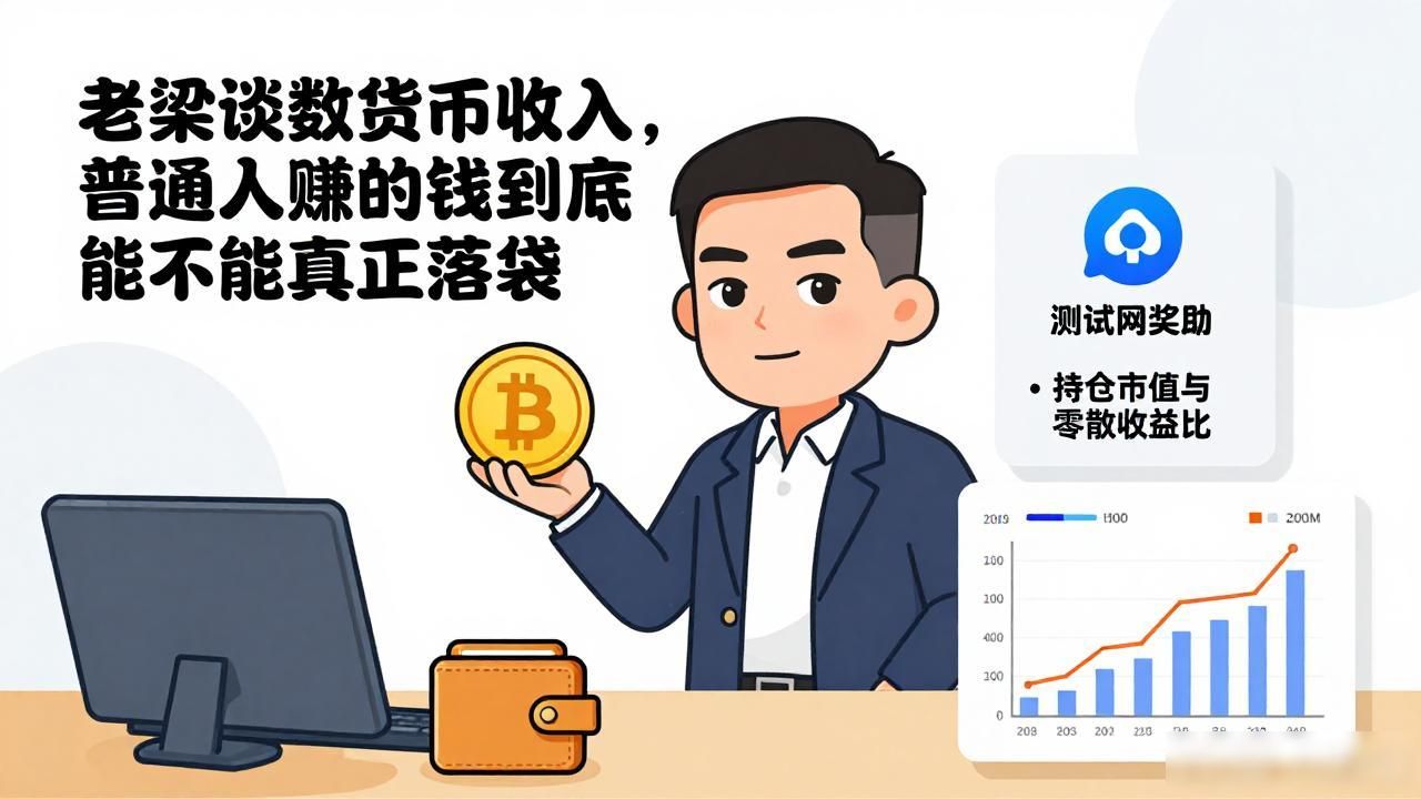 老梁谈数字货币收入,普通人赚的钱到底能不能真正落袋