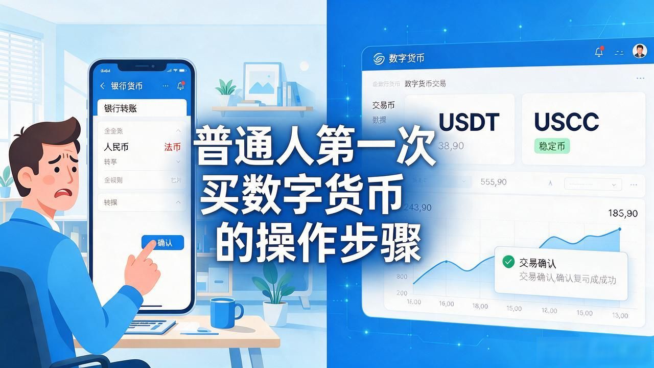 数字货币从哪里买卖的?普通人第一次买该去哪个平台、怎么操作