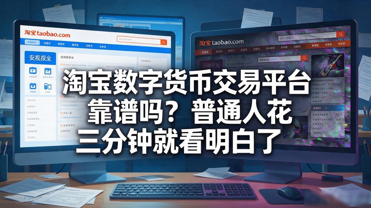 淘宝数字货币交易平台靠谱吗?普通人花三分钟就看明白了