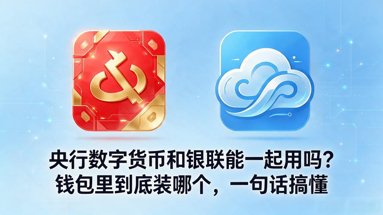 央行数字货币和银联能一起用吗?钱包里到底装哪个,一句话搞懂