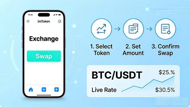 imToken下载后怎么换币?手把手教你用APP完成数字资产交换