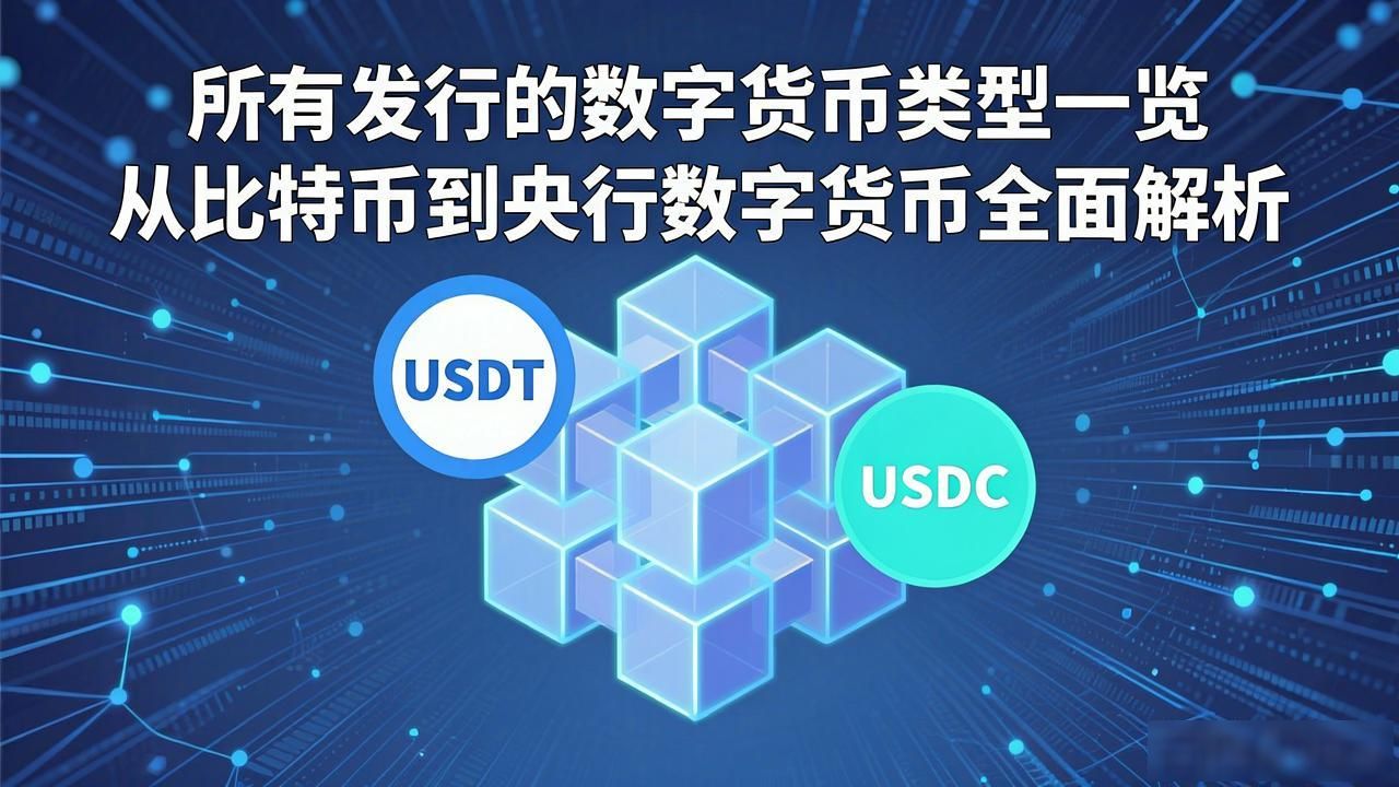 所有发行的数字货币类型一览 从比特币到央行数字货币全面解析