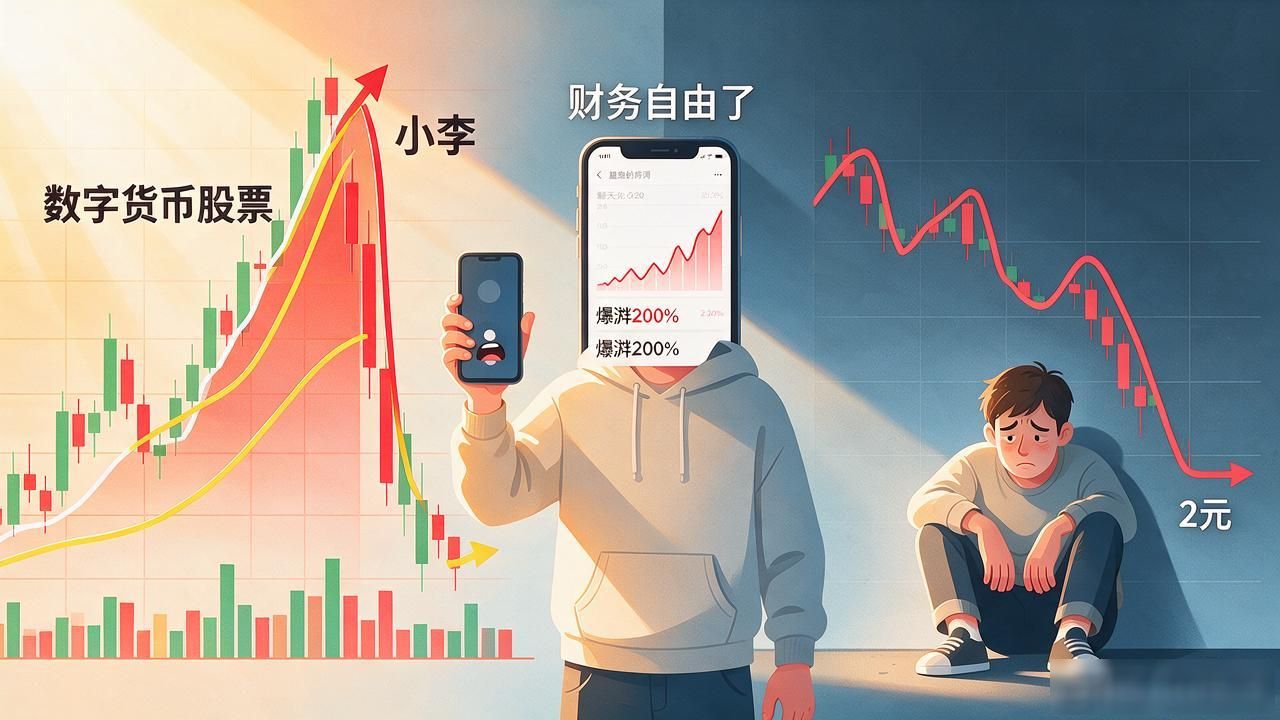 数字货币股票2021年翻倍又腰斩,追高进去的散户后来都怎样了