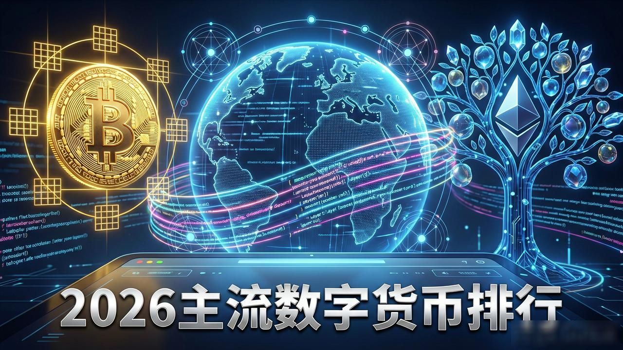 2026年全球主流数字货币排行:比特币领跑,新贵崛起