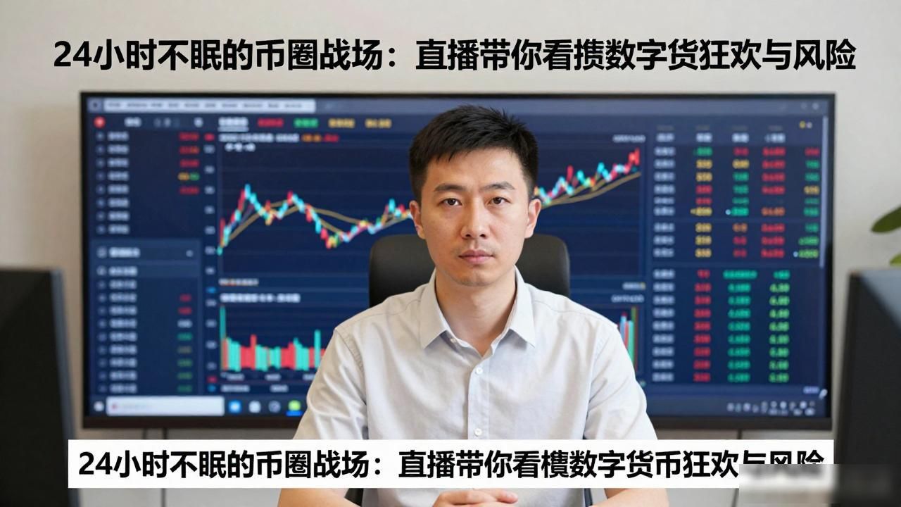 24小时不眠的币圈战场:直播带你看懂数字货币狂欢与风险