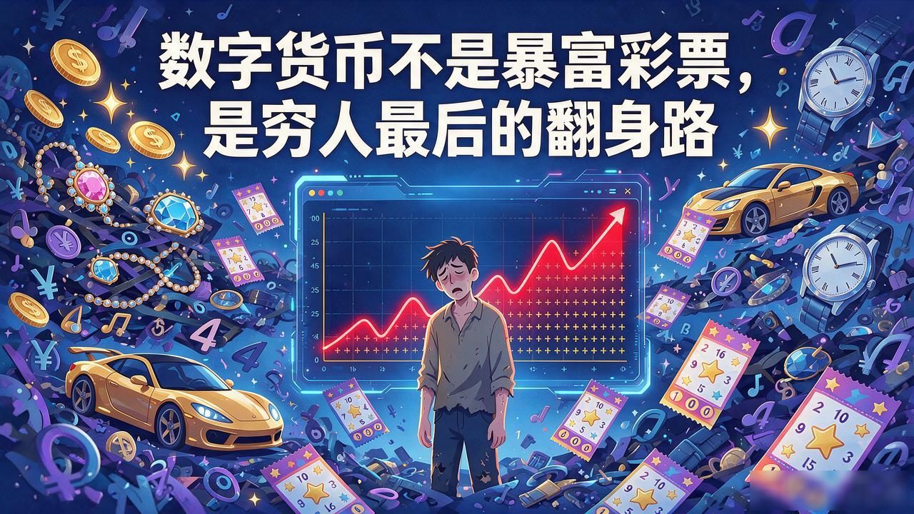 数字货币不是暴富彩票,是穷人最后的翻身路