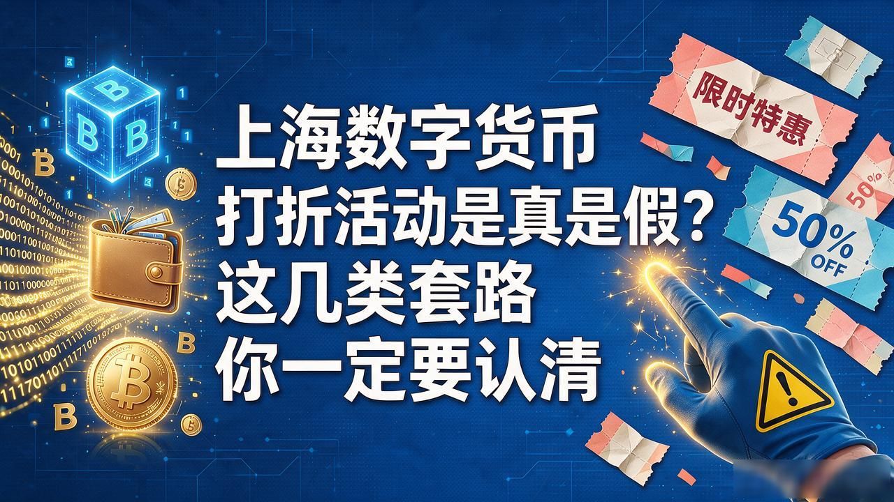 上海数字货币打折活动是真是假?这几类套路你一定要认清