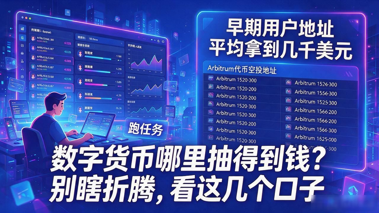 数字货币哪里抽得到钱?别瞎折腾,看这几个口子