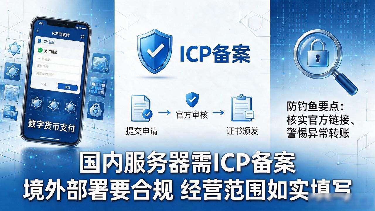 数字货币支付域名怎么选,备案和防钓鱼要点讲清楚