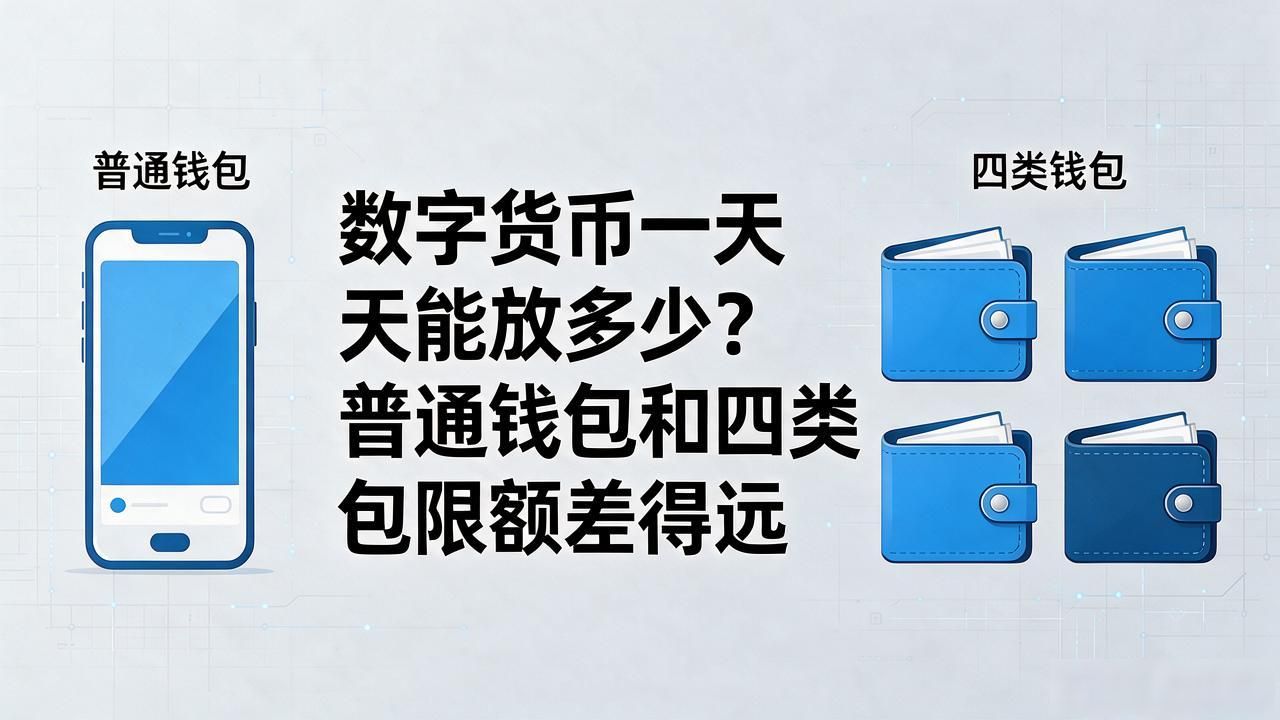 数字货币一天能放多少?普通钱包和四类钱包限额差得远