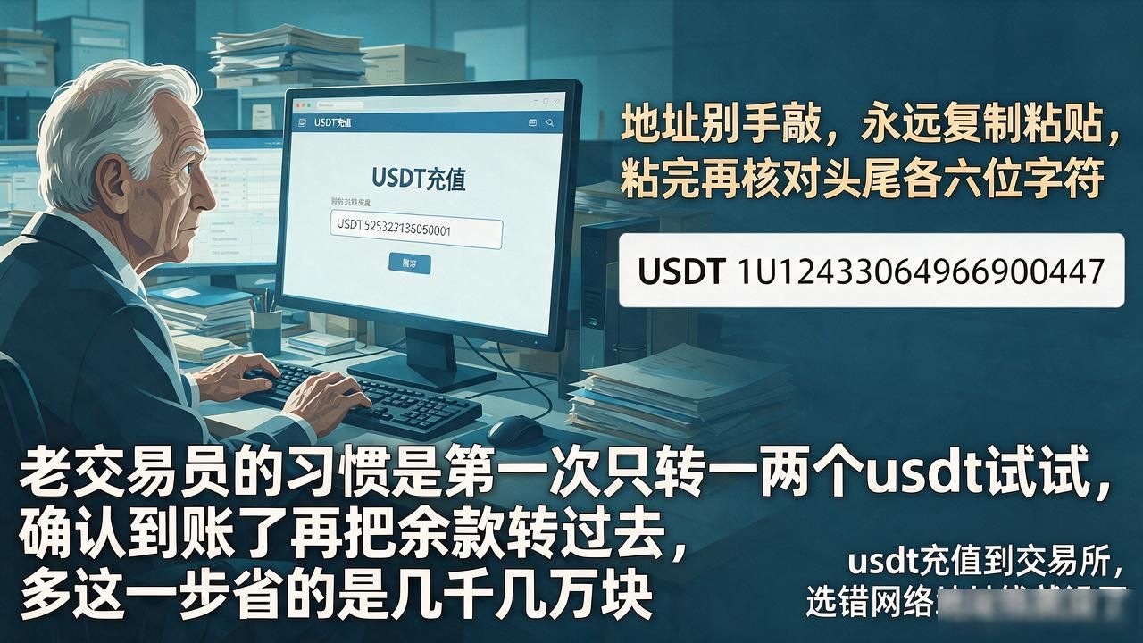 usdt充值到交易所,选错网络地址钱就没了