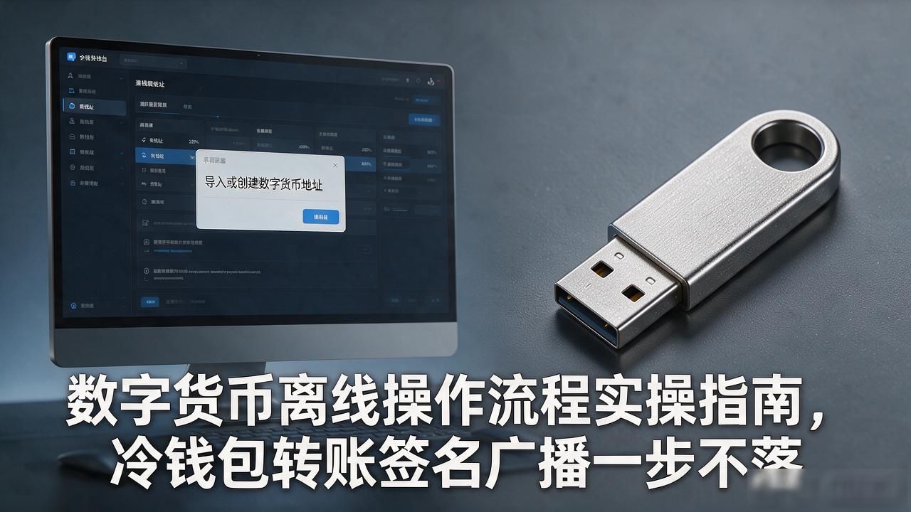 数字货币离线操作流程实操指南,冷钱包转账签名广播一步不落