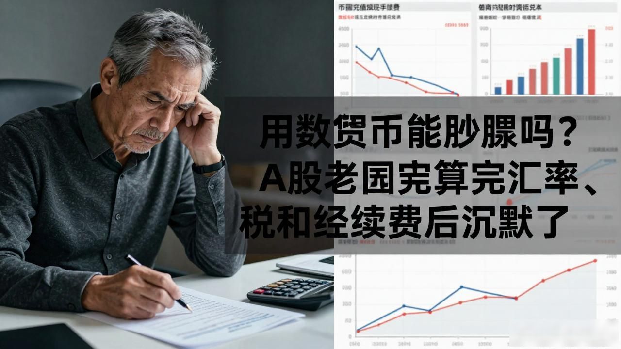 用数字货币能炒股吗?A股老股民算完汇率、税和手续费后沉默了