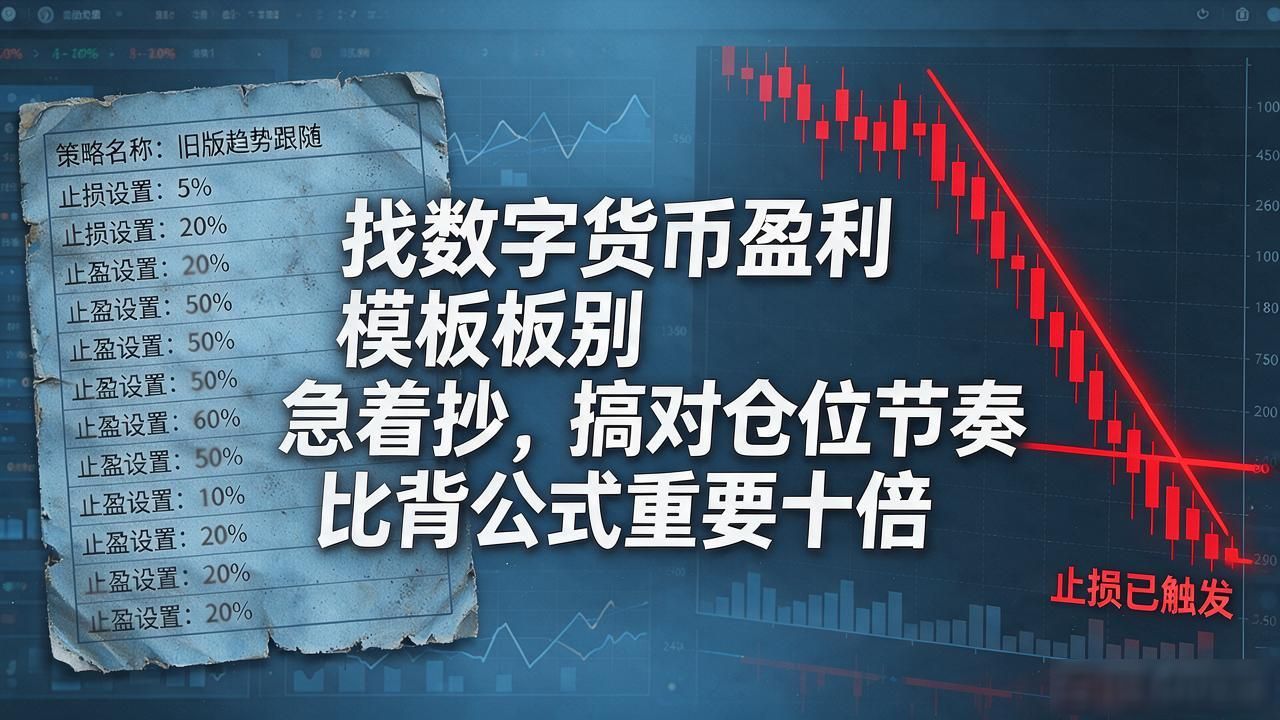 找数字货币盈利模板别急着抄,搞对仓位节奏比背公式重要十倍