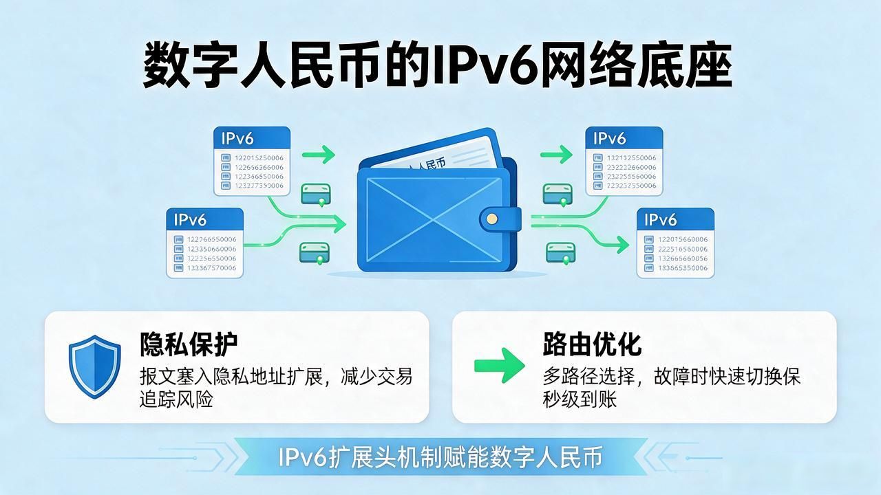 央行数字货币和IPv6啥关系?数字人民币网络底座讲明白