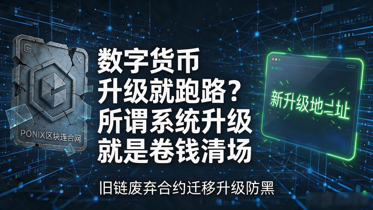 数字货币升级就跑路?所谓系统升级就是卷钱清场