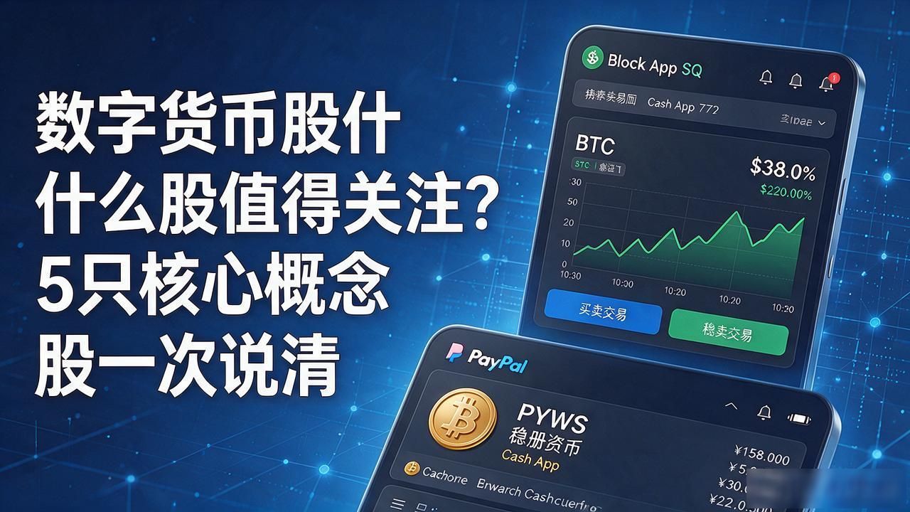 数字货币股什么股值得关注?5只核心概念股一次说清