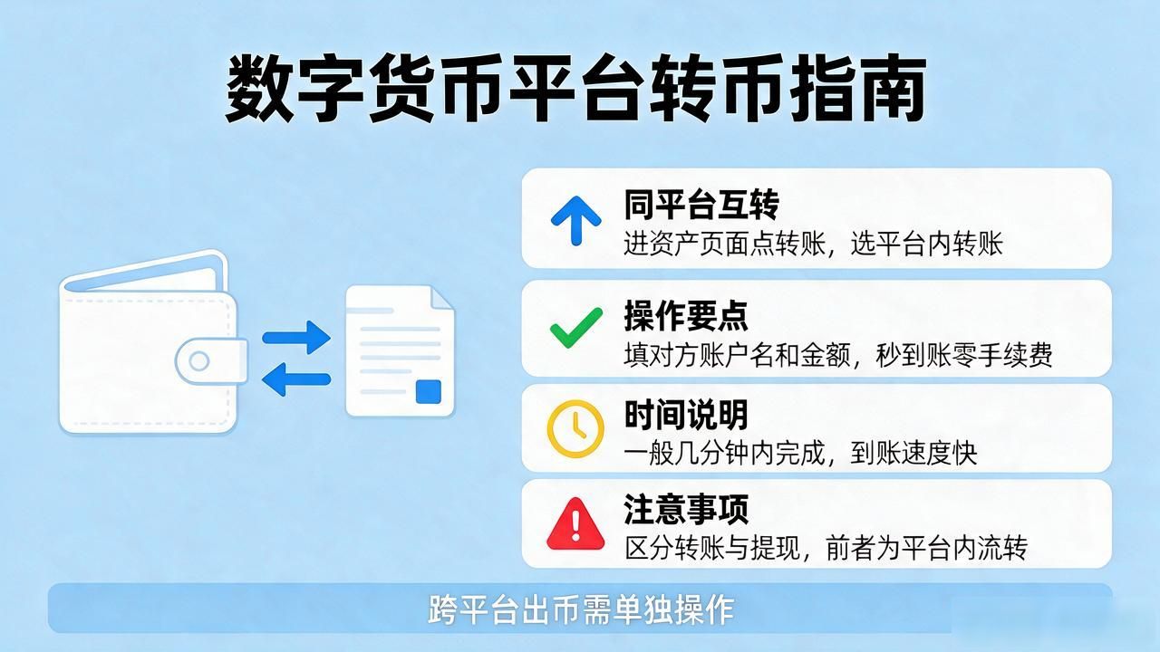 数字货币平台怎么转币:同平台互转和跨平台出币一次讲清