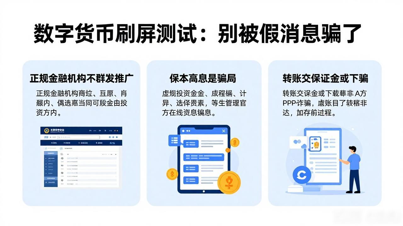 数字货币刷屏测试:别被假消息骗了